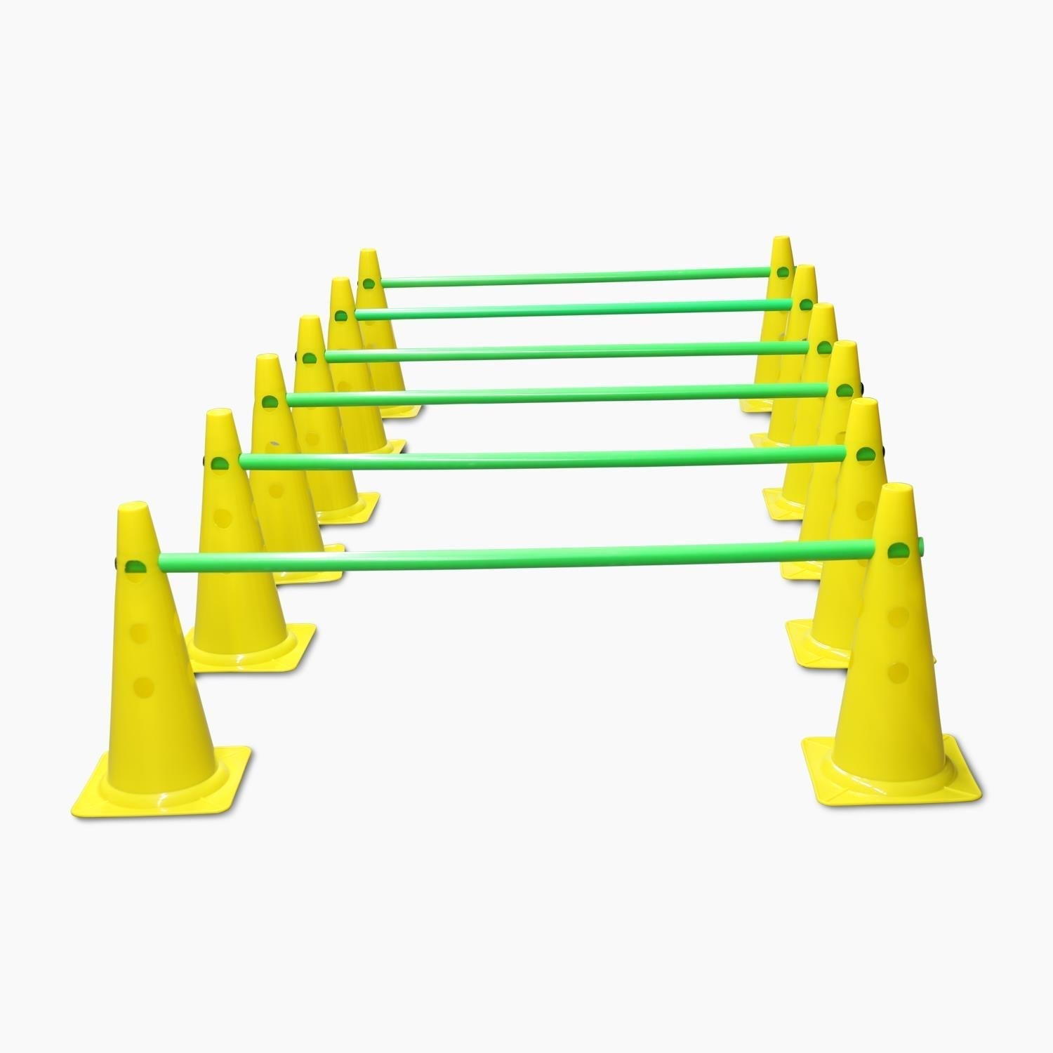 Buy Agility Trainer Kit - 12 cones 40cm. With Hole and 6 Poles-Agility Kits-Splay-Splay UK Online
