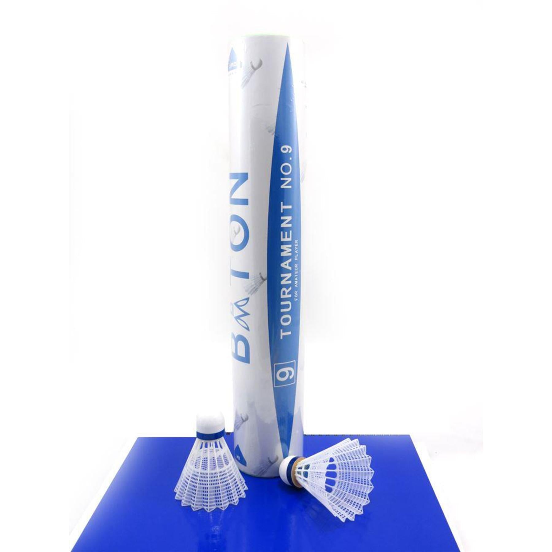 Buy Badminton Baton Shuttlecock (12 Pack)-Badminton Shuttlecock-Baton-White-Splay UK Online