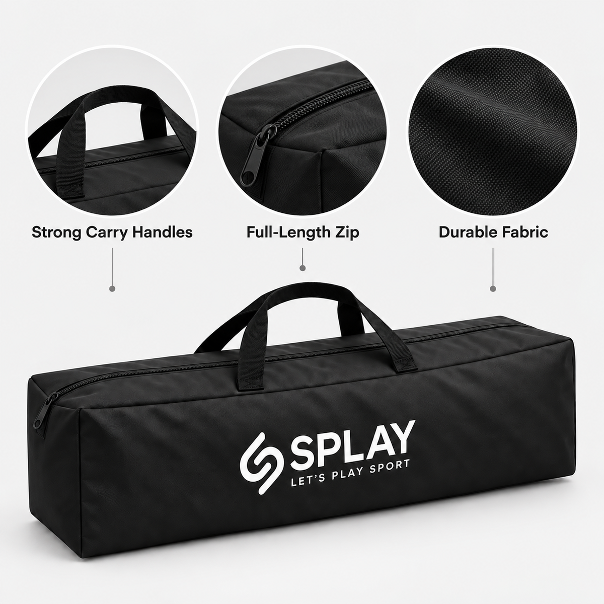Splay Long Sports & Agility Equipment Carry Bag – 109cm Black