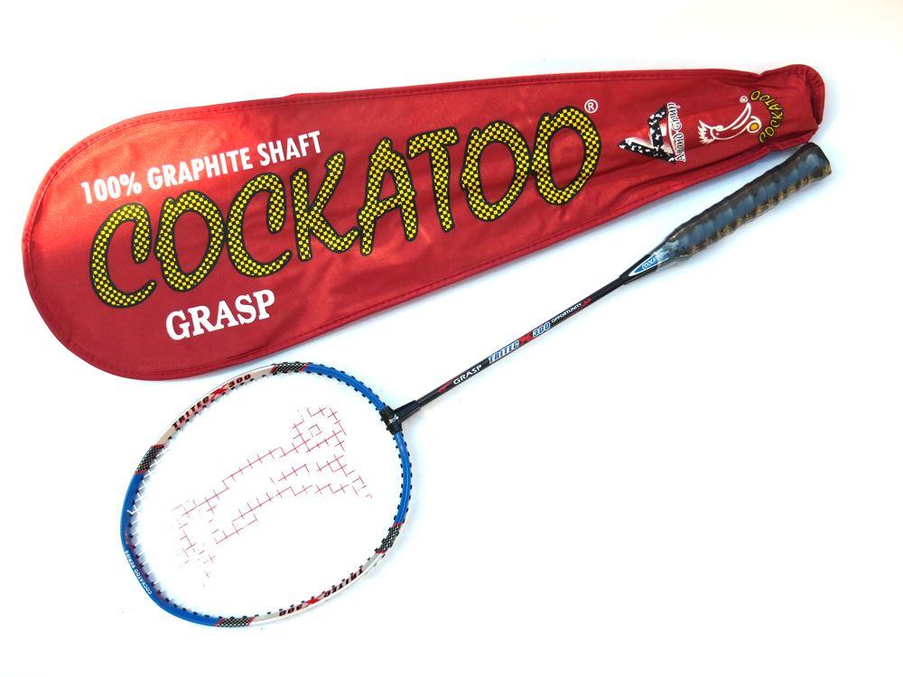 Buy Cockatoo Grasp Badminton Racket – Red, 90g-Badminton Racket-Cockatoo-Splay UK Online