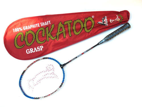 Buy Cockatoo Grasp Badminton Racket – Red, 90g-Badminton Racket-Cockatoo-Splay UK Online