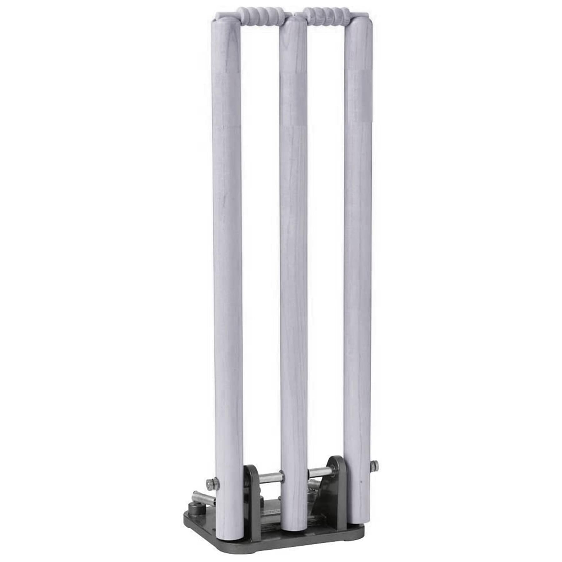 Buy Cricket Wooden Spring Stumps-Splay-Silver-Splay UK Online