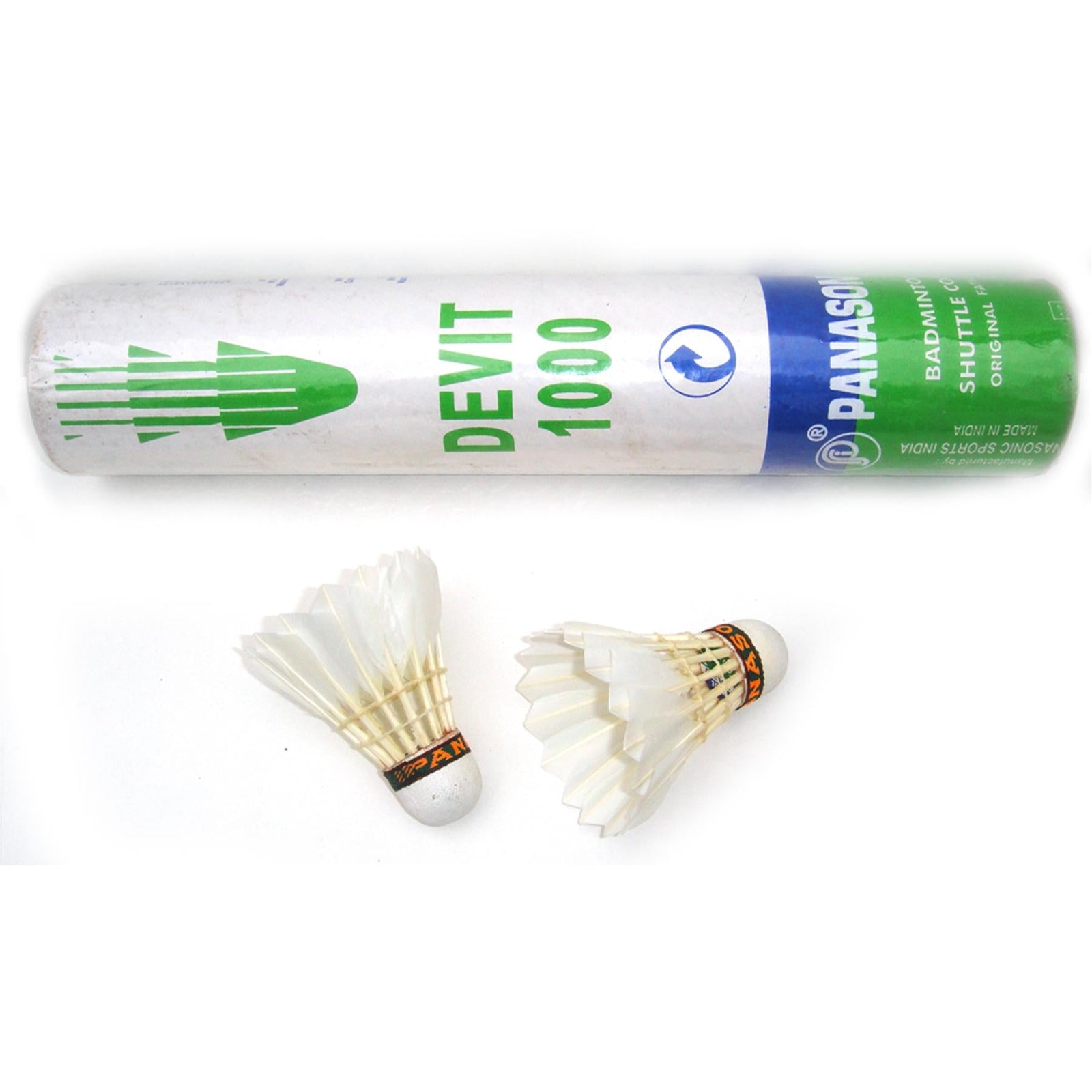 Buy Devit Duck Feather Badminton Shuttlecocks – Pack of 10-Badminton Shuttlecock-Devit-Splay UK Online