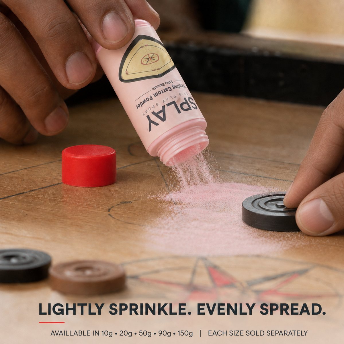 Buy Hunter Disco Carrom Board Powder-Carrom Powder-Splay-Splay UK Online