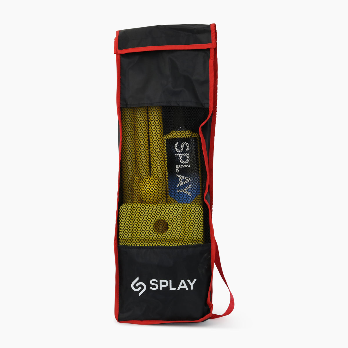 Splay Yellow Kwik Cricket Set with Bat, Stumps, Ball & Carry Bag