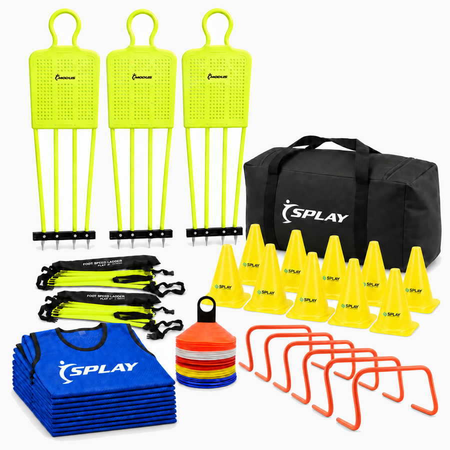 Buy Modus Football Coach Training Pack – Mannequins, Bibs & Agility Kit-Football Training Kit-Modus-Blue-Splay UK Online