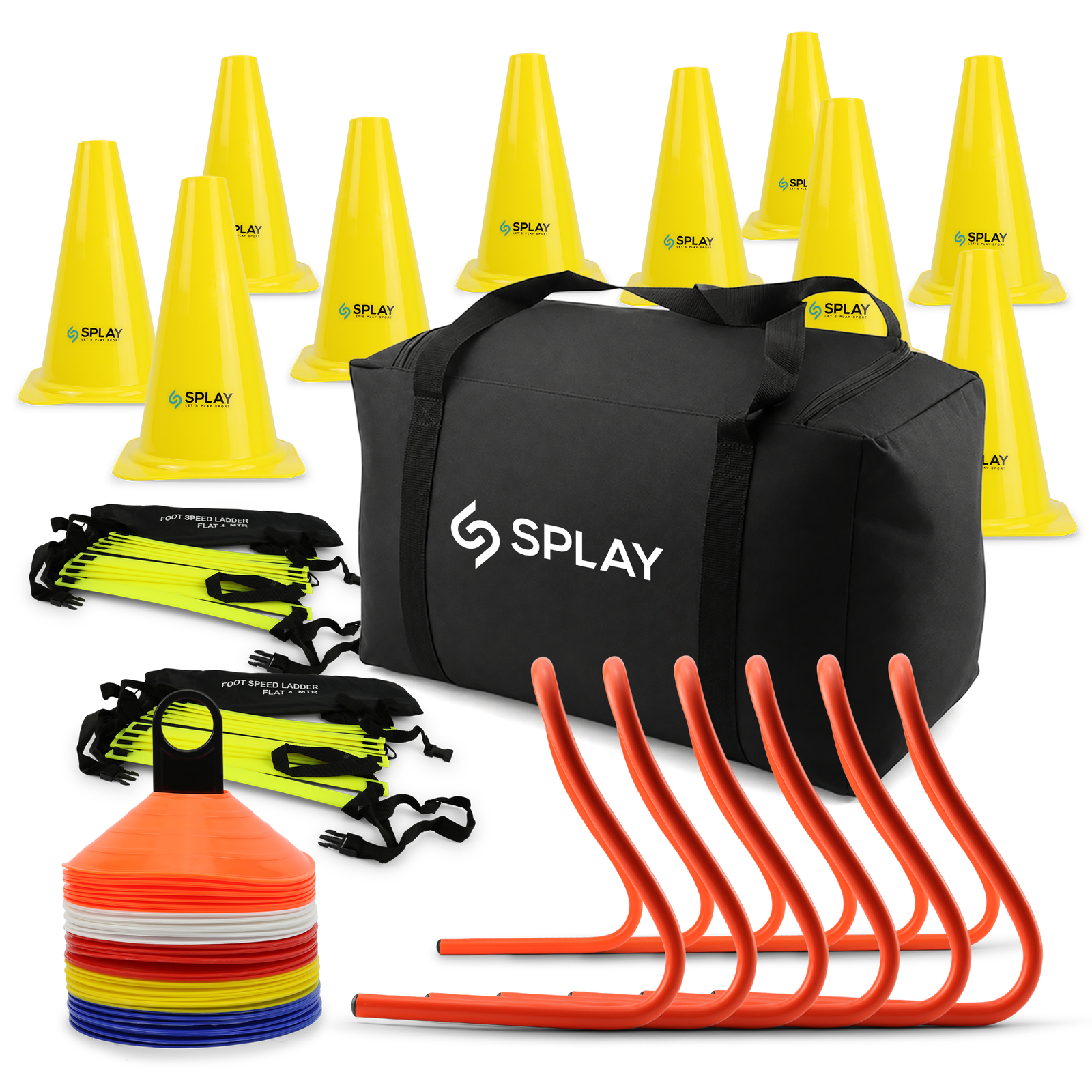 Buy Multi Trainer Agility Kit with Hurdles, Cones, Ladders & Bag-Agility Kit-Splay-Splay UK Online