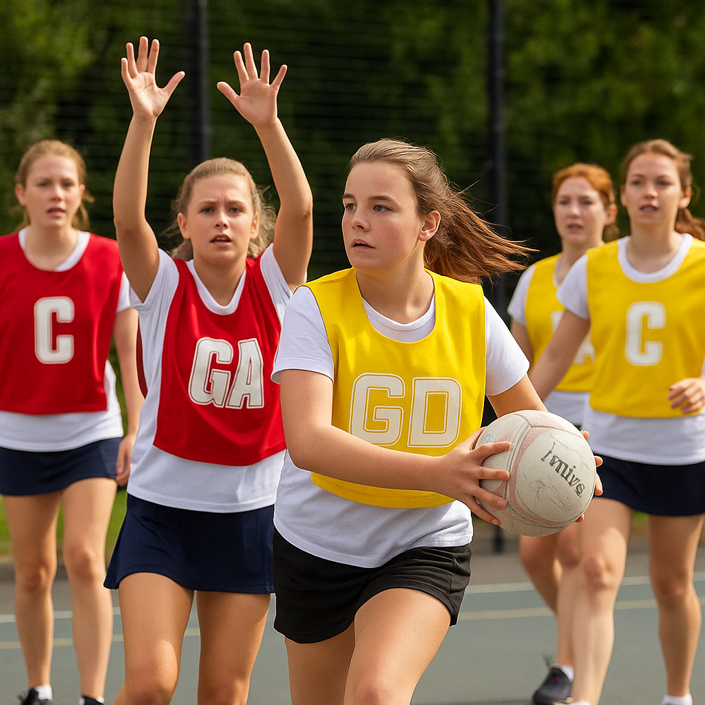 Buy Netball Poly Cotton Bib Pack of Seven-Training Bib-Splay-Splay UK Online