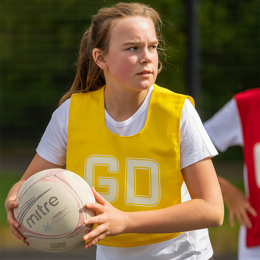 Buy Netball Poly Cotton Bib Pack of Seven-Training Bib-Splay-Splay UK Online