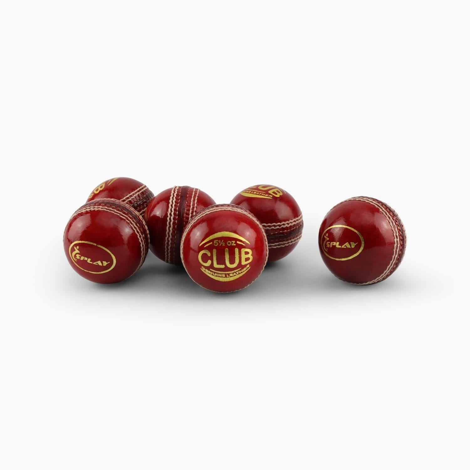 Buy Splay Club Cricket Ball (6 Pack)-Cricket Ball-Splay-Red-Senior-Splay UK Online