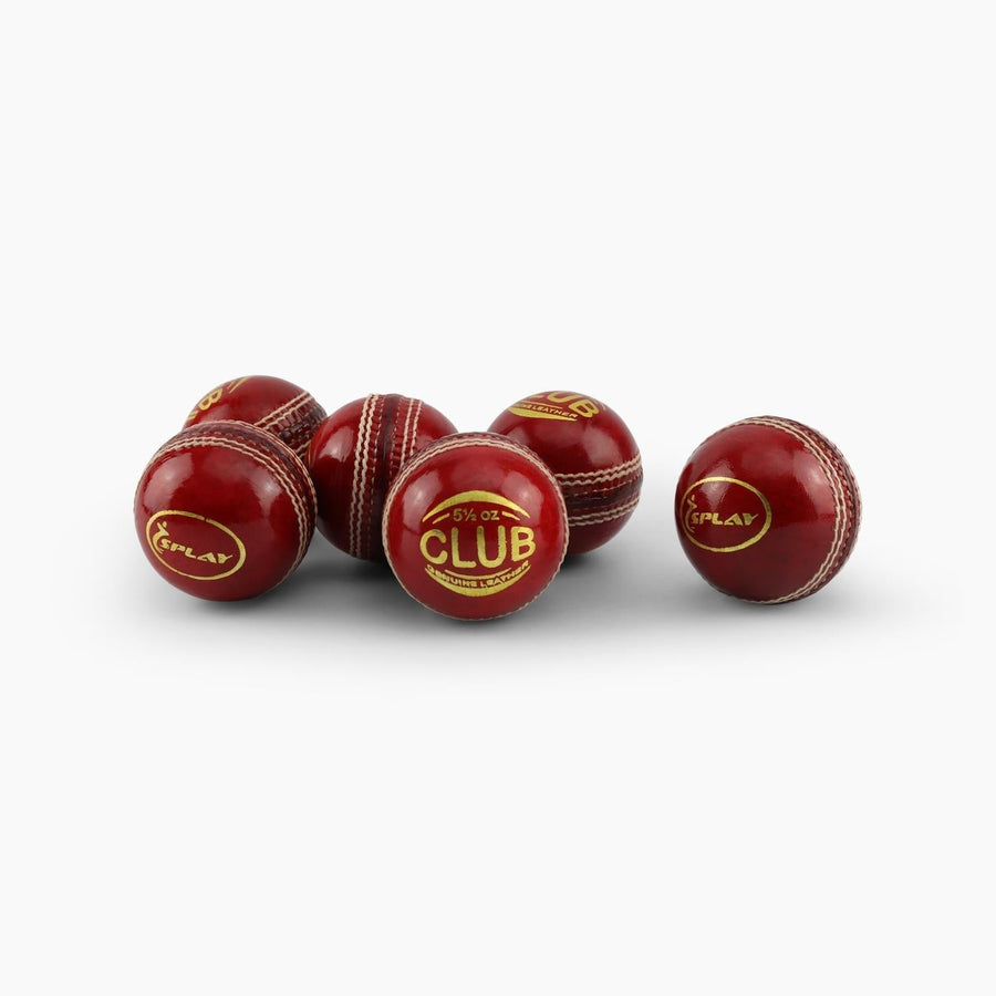 Buy Splay Club Cricket Ball (6 Pack)-Cricket Ball-Splay-Red-Senior-Splay UK Online