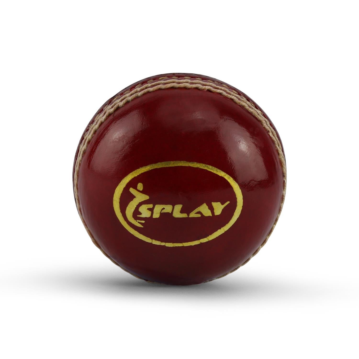 Lot de 6 balles de cricket en cuir blanches : cousues à la Lot de 6 balles de cricket en cuir blanches : cousues à la