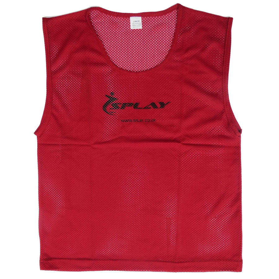 Buy Splay Club SS Mesh Training Bib – Single-Training Bib-Splay-Red-Junior-Splay UK Online