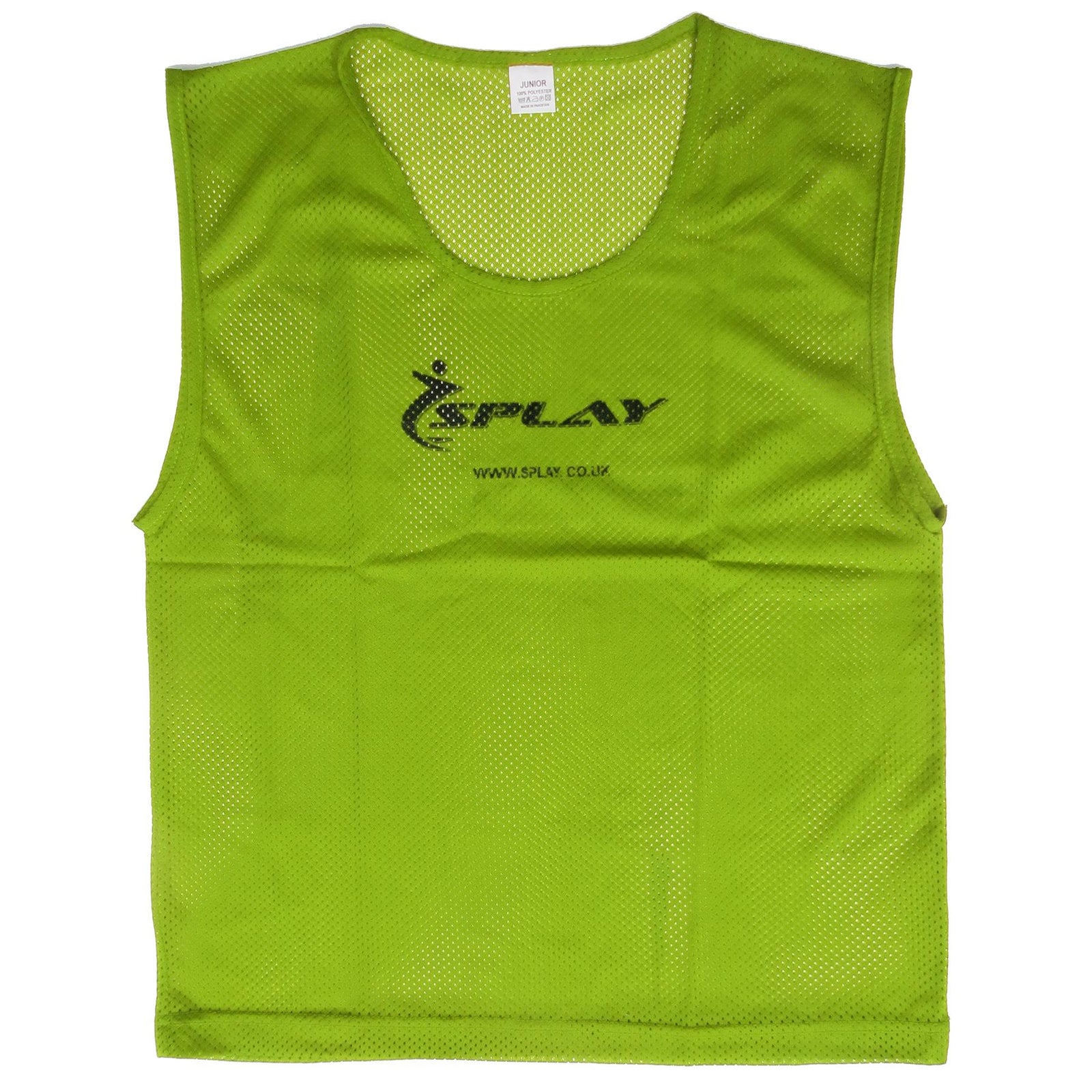 Buy Splay Club SS Mesh Training Bib – Single-Training Bib-Splay-Yellow-Junior-Splay UK Online