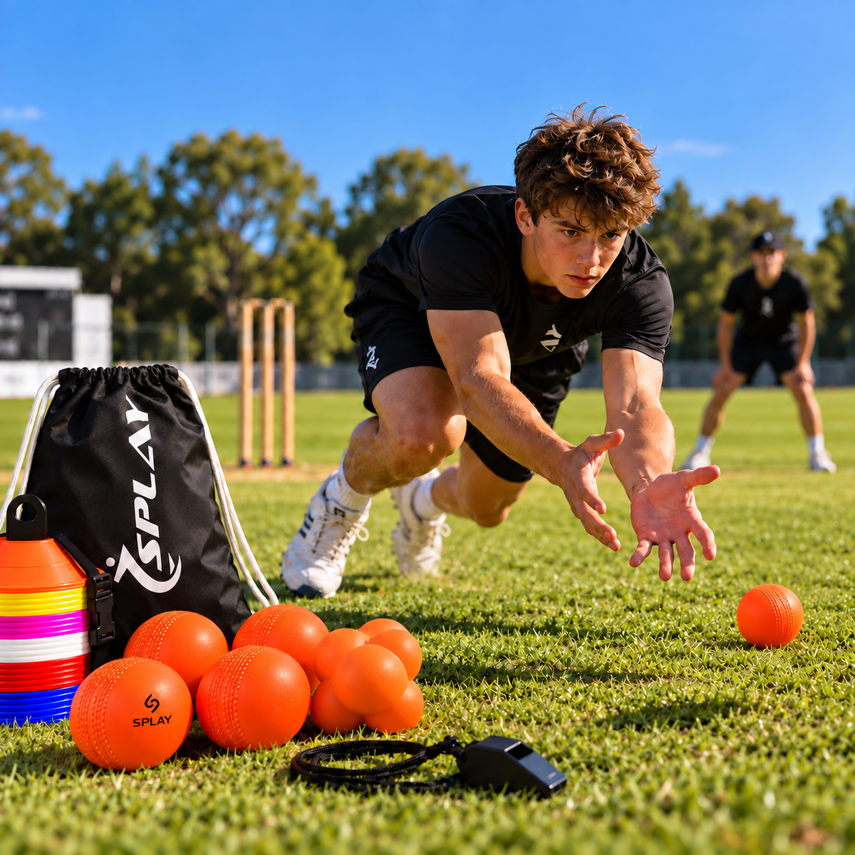 Buy Splay Cricket Fielding & Reaction Kit – Windballs, Reaction Balls, Markers & Bag-Cricket Training Kit-Splay-Splay UK Online