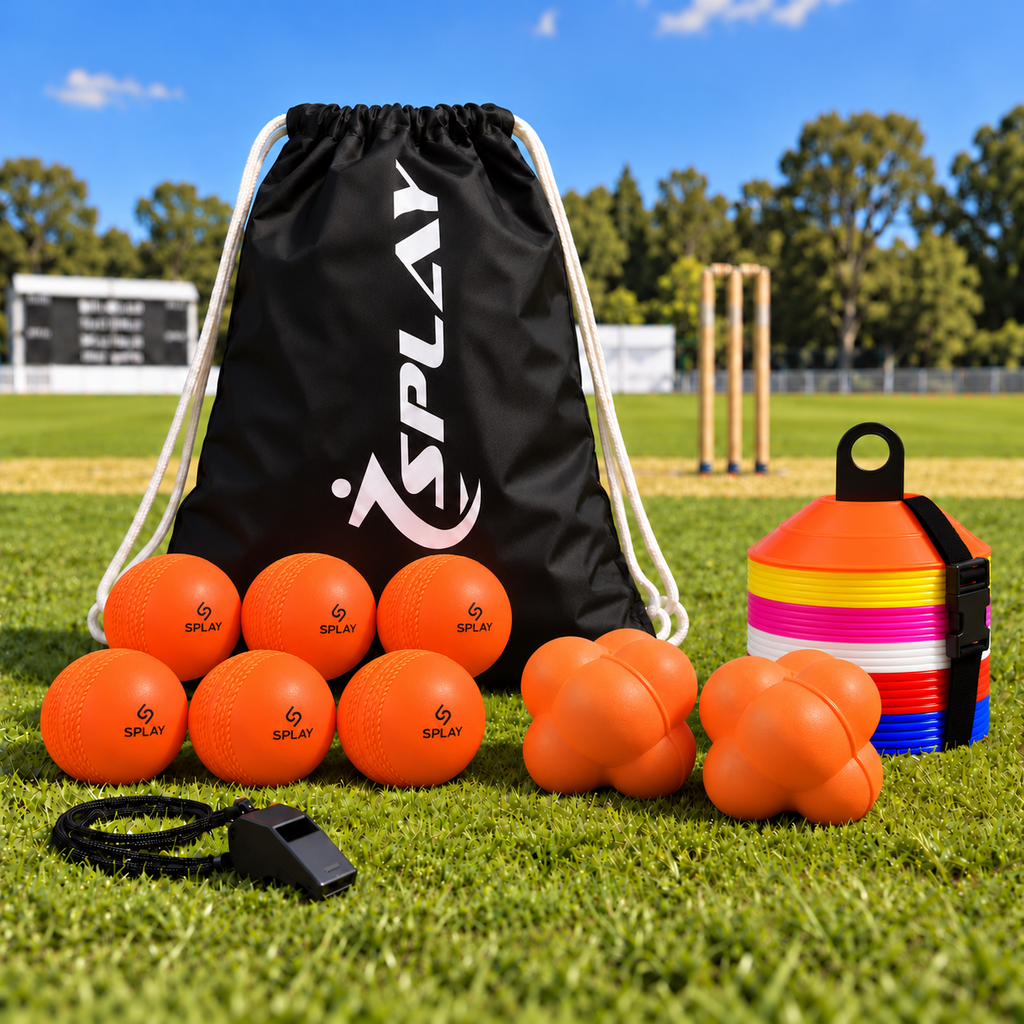 Buy Splay Cricket Fielding & Reaction Kit – Windballs, Reaction Balls, Markers & Bag-Cricket Training Kit-Splay-Splay UK Online