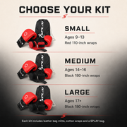 Buy Splay Leather Boxing Bag Mitts Kit with Hand Wraps & Carry Bag-Boxing Kit-SPLAY-Splay UK Online
