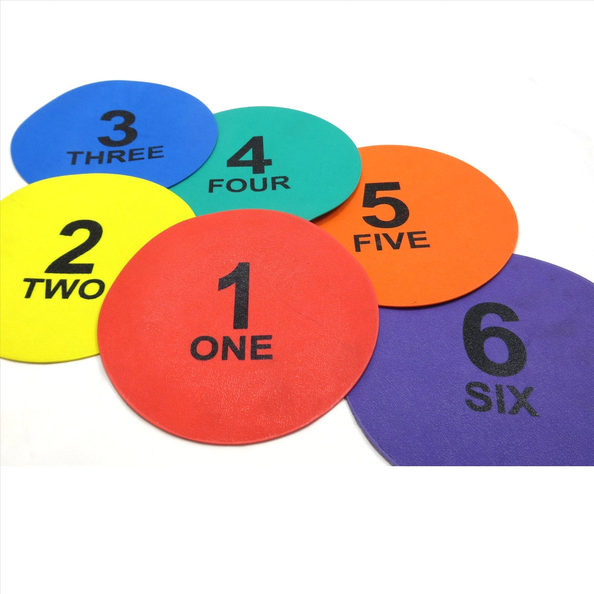 Buy Splay Numbered Rubber Marker Circles 1–6 – Pack of 6-Floor Marker-Splay-Mix-Splay UK Online