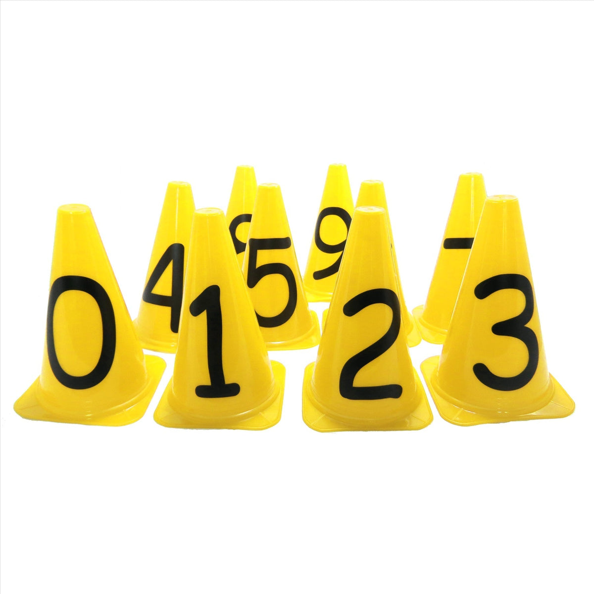 Buy Splay Numbered Training Cones 0–9 – Set of 10-Training Cone-Splay-Yellow-15 Inch-Splay UK Online