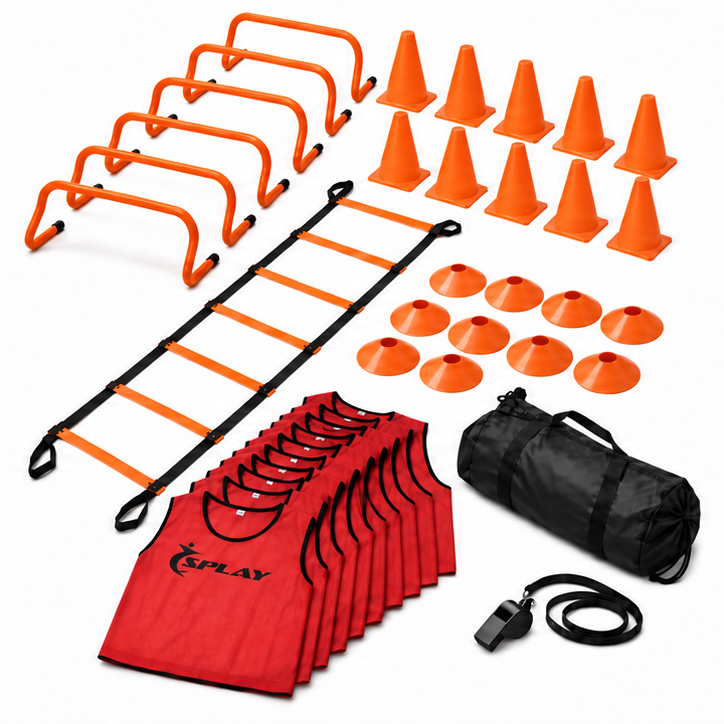 Buy Splay PE & Agility Training Kit – Bibs, Hurdles, Cones & Ladder-PE & Agility Training Kit-Splay-Red-Splay UK Online