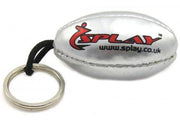 Buy Splay Rugby Ball Key Ring-Key Ring-Splay-Silver-One Size-Splay UK Online