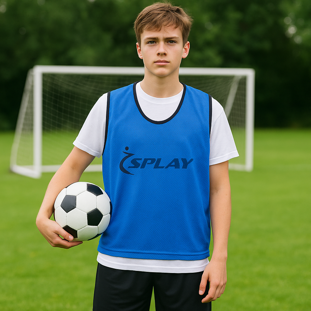 Buy Splay Senior Mesh Training Bib – Single-Training Bib-Splay-Blue-Senior-Splay UK Online