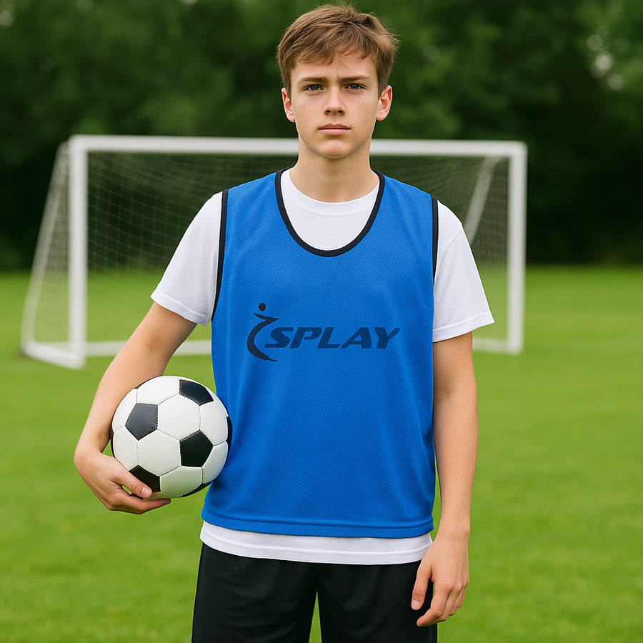 Buy Splay Senior Mesh Training Bib – Single-Training Bib-Splay-Blue-Senior-Splay UK Online