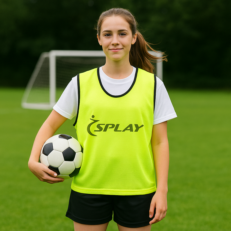 Buy Splay Senior Mesh Training Bib – Single-Training Bib-Splay-Yellow-Senior-Splay UK Online