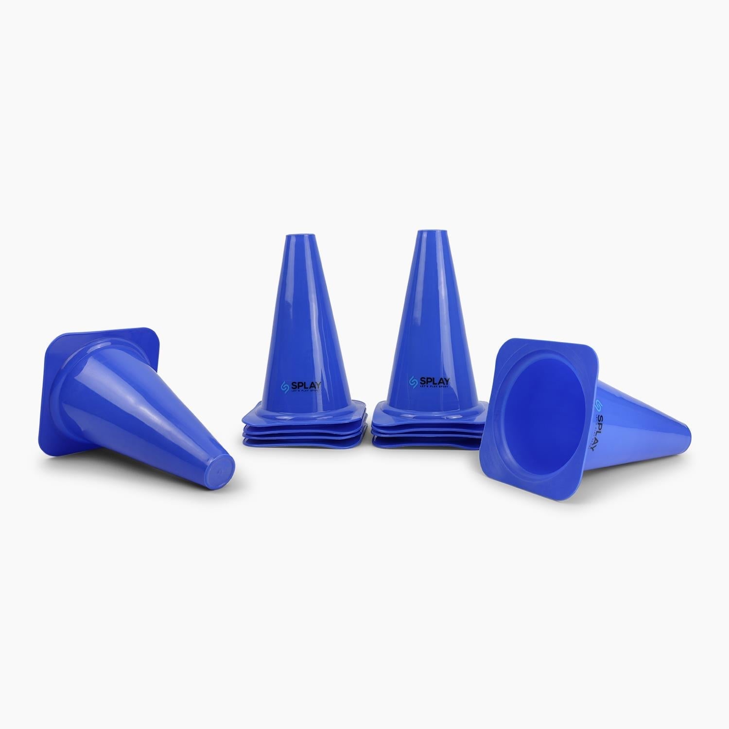 Buy Splay Training Traffic Cones – 10 Pack-Training Cone-Splay-Blue-9 Inch-Splay UK Online
