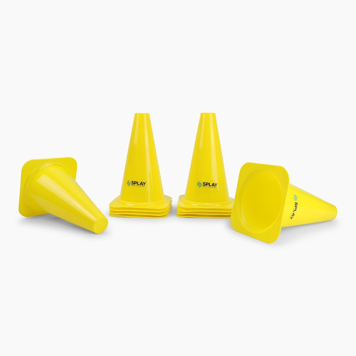 Buy Splay Training Traffic Cones – 10 Pack-Training Cone-Splay-Yellow-7 Inch-Splay UK Online