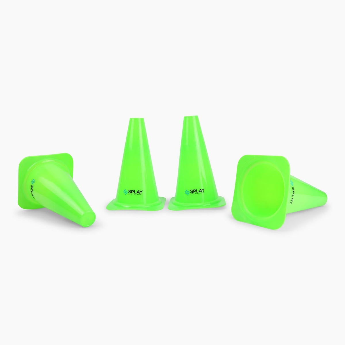 Buy Splay Training Traffic Cones – 4 Pack-Training Cone-Splay-Green-9 Inch-Splay UK Online
