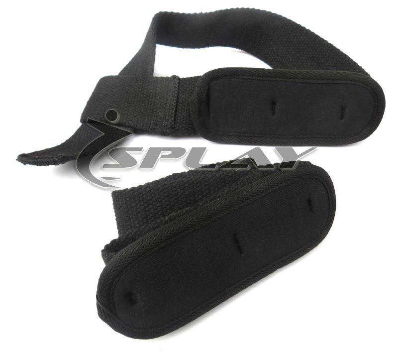 Buy Splay Weightlifting Gym Straps with Neoprene – Black-Weightlifting Straps-Splay-Splay UK Online