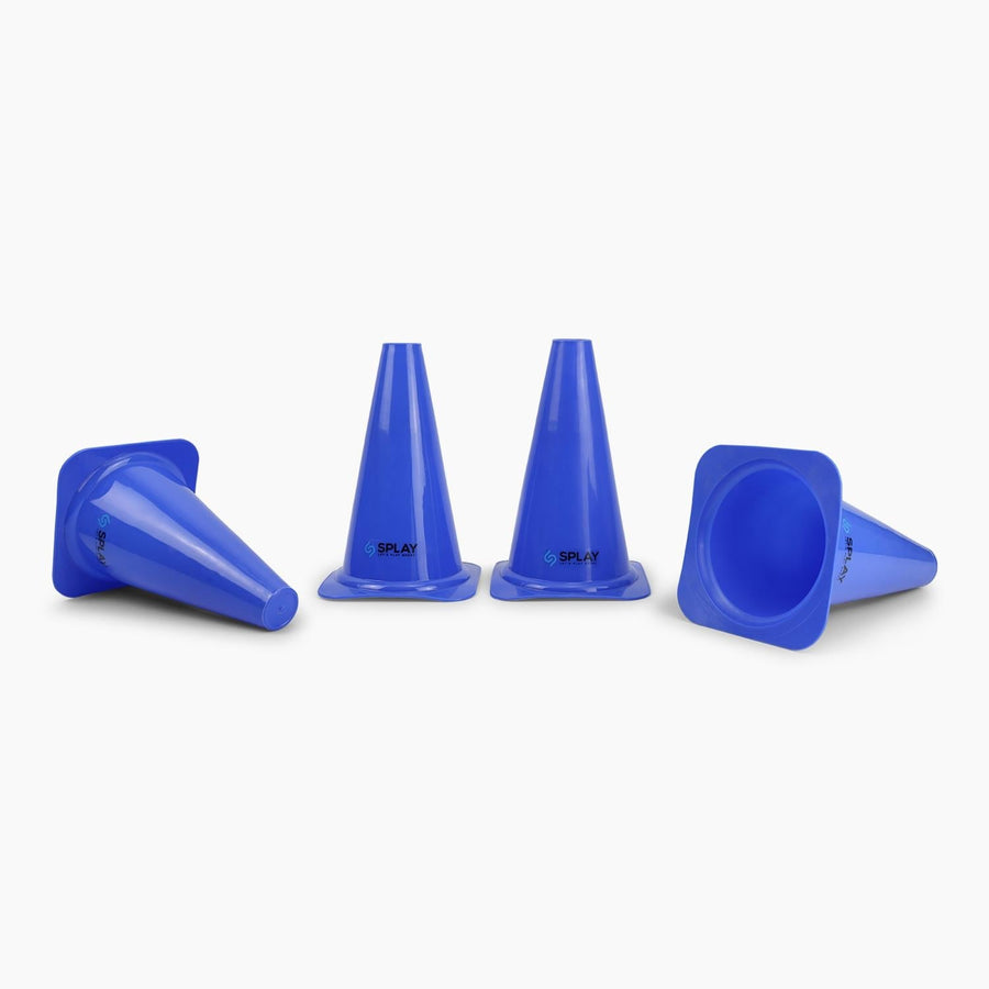 Buy Training Traffic Cone (4 Pack)-Training Cone-Splay-Blue-6 Inch-Splay UK Online