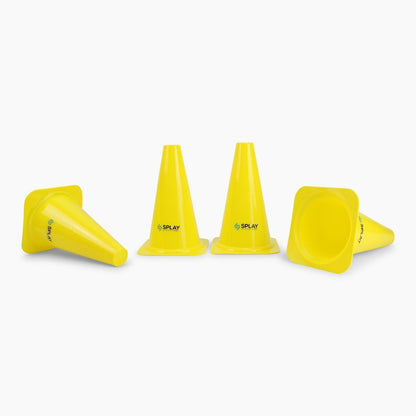 Buy Training Traffic Cone (4 Pack)-Training Cone-Splay-Yellow-7 Inch-Splay UK Online