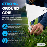 Buy White Sports Boundary Flags – 20 Pack-Boundary Flags-Splay-Splay UK Online