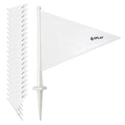 Buy White Sports Boundary Flags – 20 Pack-Boundary Flags-Splay-Splay UK Online