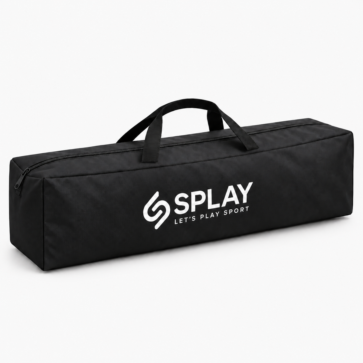 Splay long black agility equipment carry bag with zip and short carry handles, 109 x 25 x 22 cm