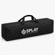 Splay long black agility equipment carry bag with zip and short carry handles, 109 x 25 x 22 cm