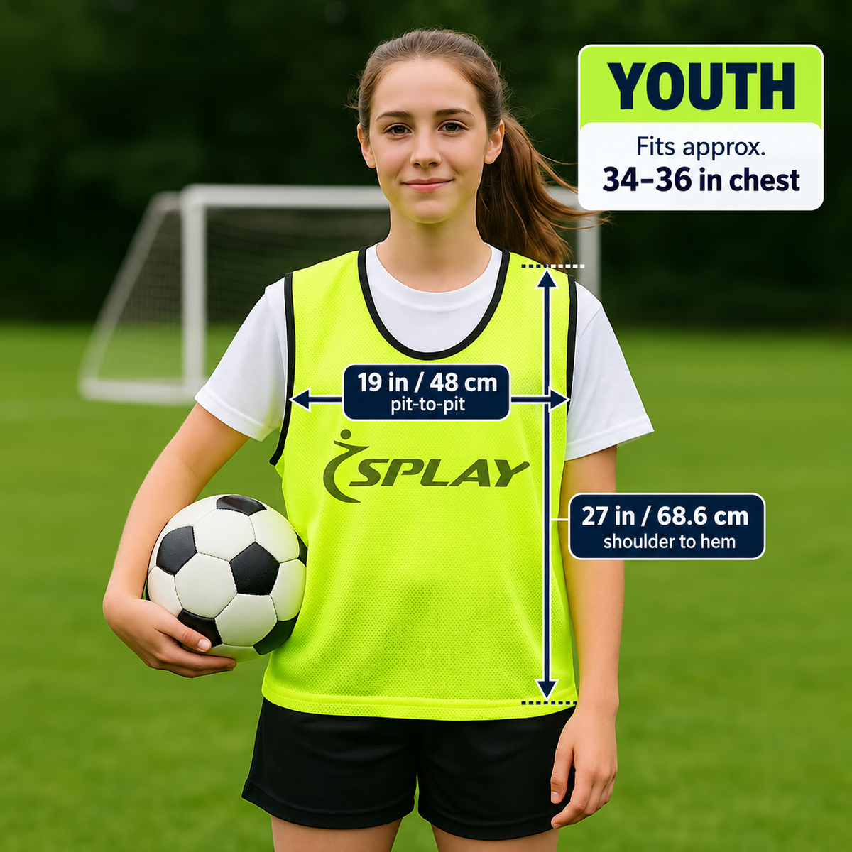 Splay PE and agility training kit with orange training equipment and Youth bibs