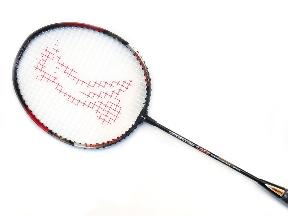 Buy Cockatoo Wide Body Badminton Racket - 1300 (Black)-Badminton Racket-Splay (UK) Limited-Splay UK Online