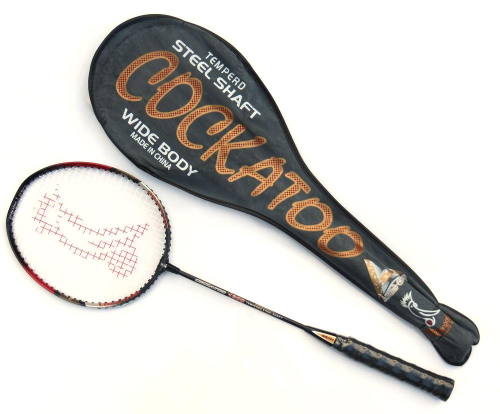 Buy Cockatoo Wide Body Badminton Racket - 1300 (Black)-Badminton Racket-Splay (UK) Limited-Splay UK Online