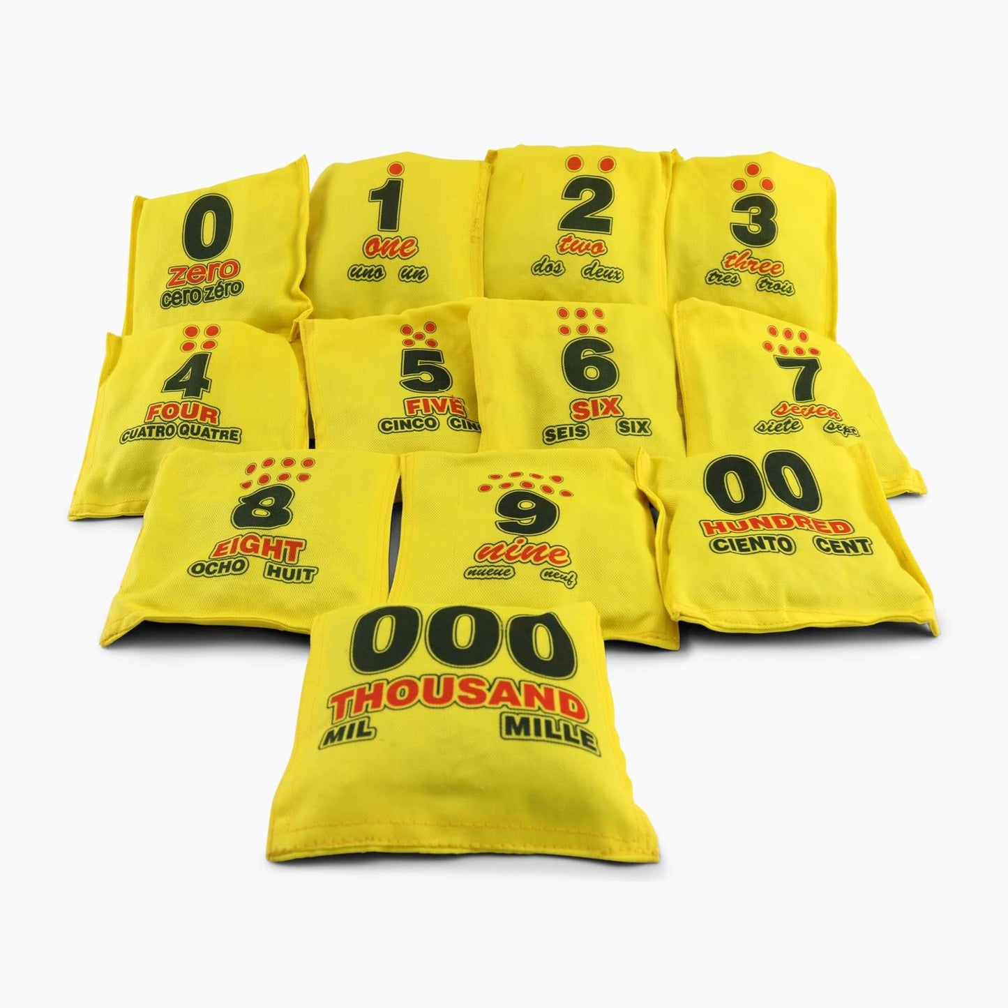 Buy Numbered Bean Bags-Splay (UK) Limited-Yellow-Splay UK Online