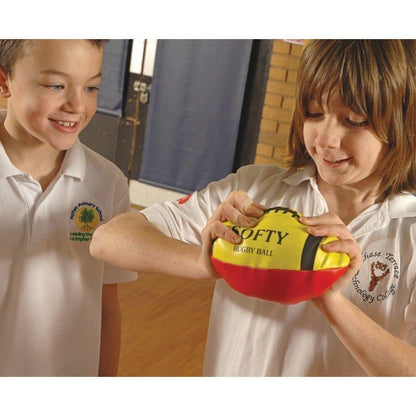 Buy Softy Rugby Ball-Splay (UK) Limited-Red/Yellow-Splay UK Online