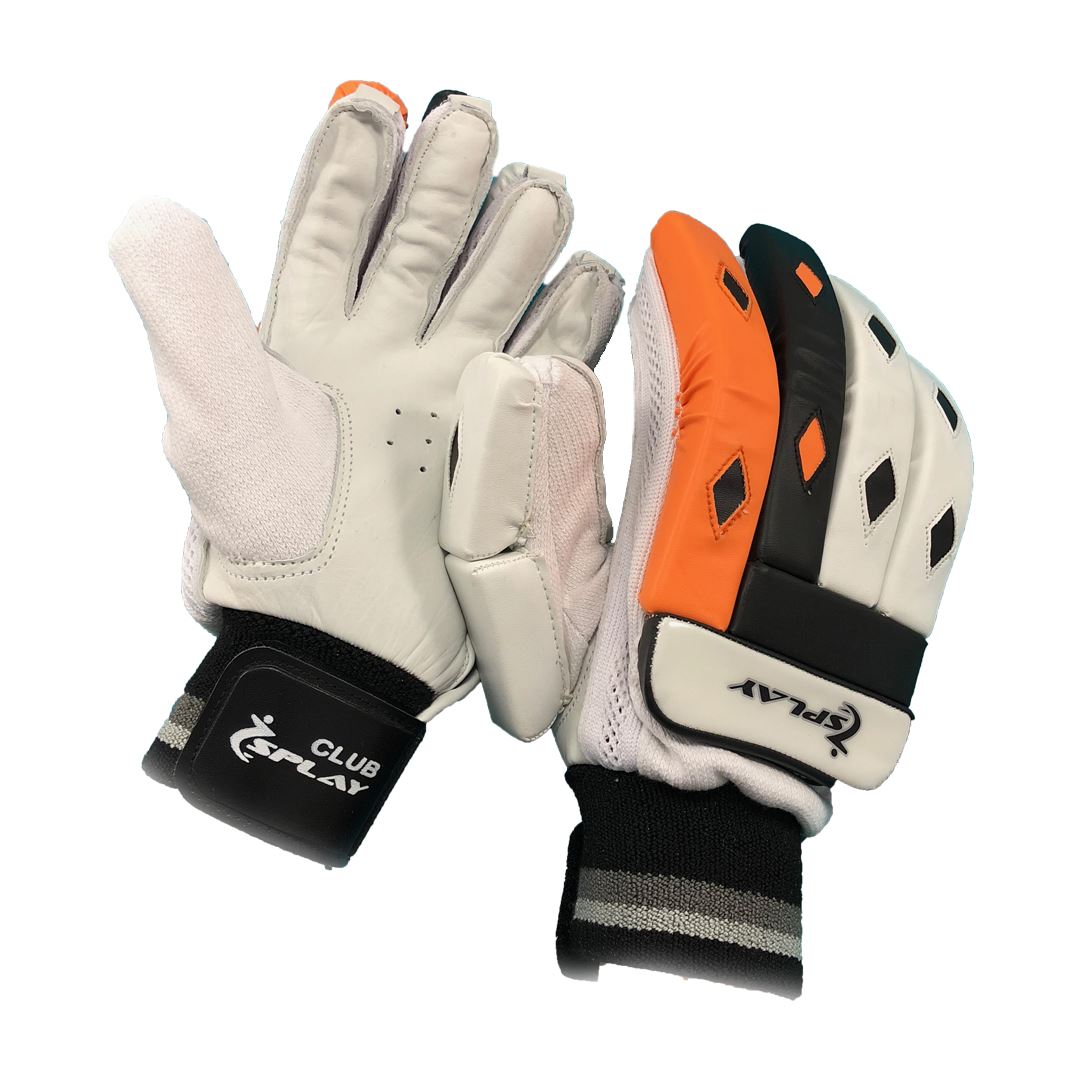 Buy Splay Club Batting Gloves-Cricket Batting Gloves-Splay (UK) Limited-Mens-Right Hand-Orange-Splay UK Online