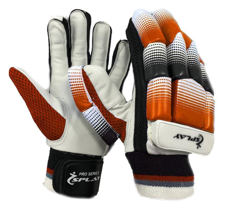 Buy Splay Pro Series Batting Gloves-Cricket Batting Gloves-Splay (UK) Limited-Orange-Men-Right Hand-Splay UK Online
