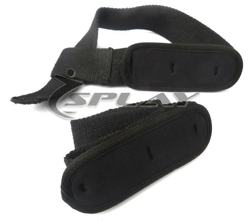 Buy Splay Weightlifting Gym Straps with Neoprene (Black)-Weightlifting Gym Straps-Splay (UK) Limited-Splay UK Online